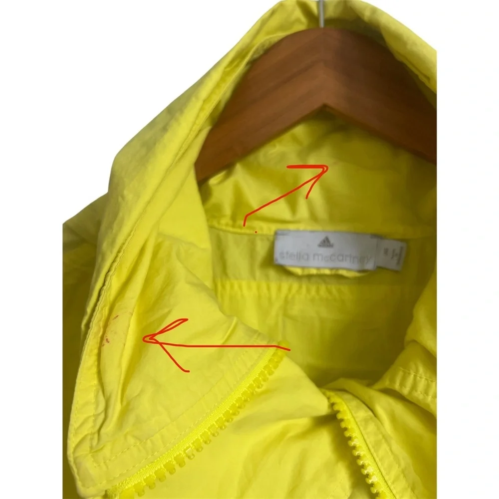 Adidas by Stella McCartney Yellow Windbreaker jacket Size EU 36/ US Size 6